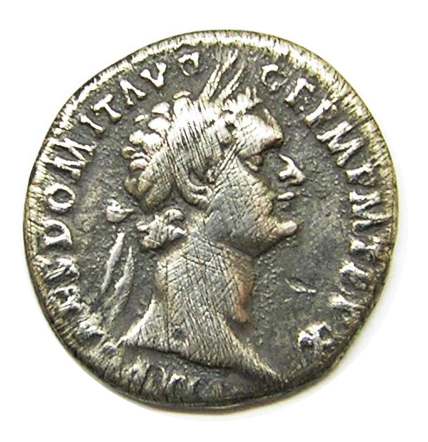 Silver Denarius of Emperor Domitian