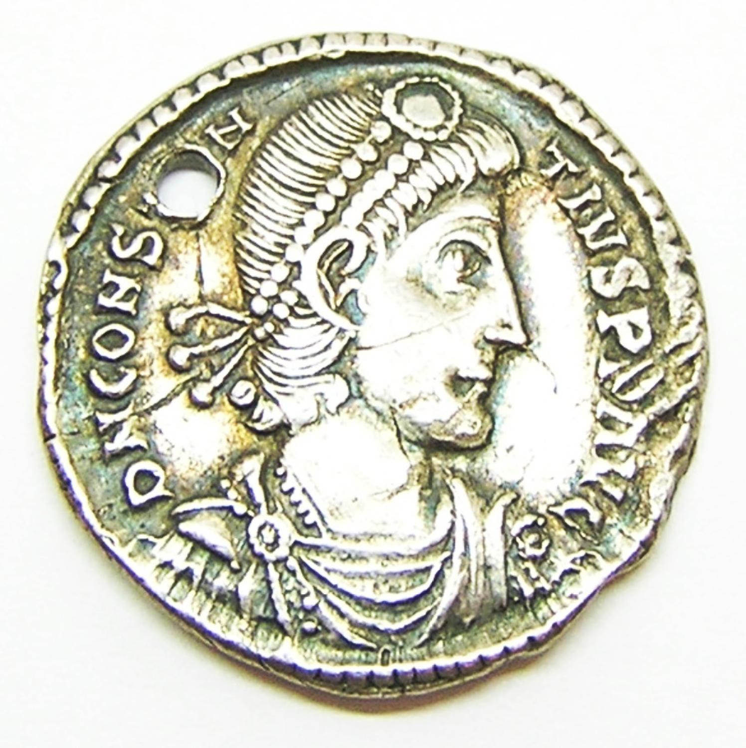 Rare Roman Silver Miliarense of Constantius II