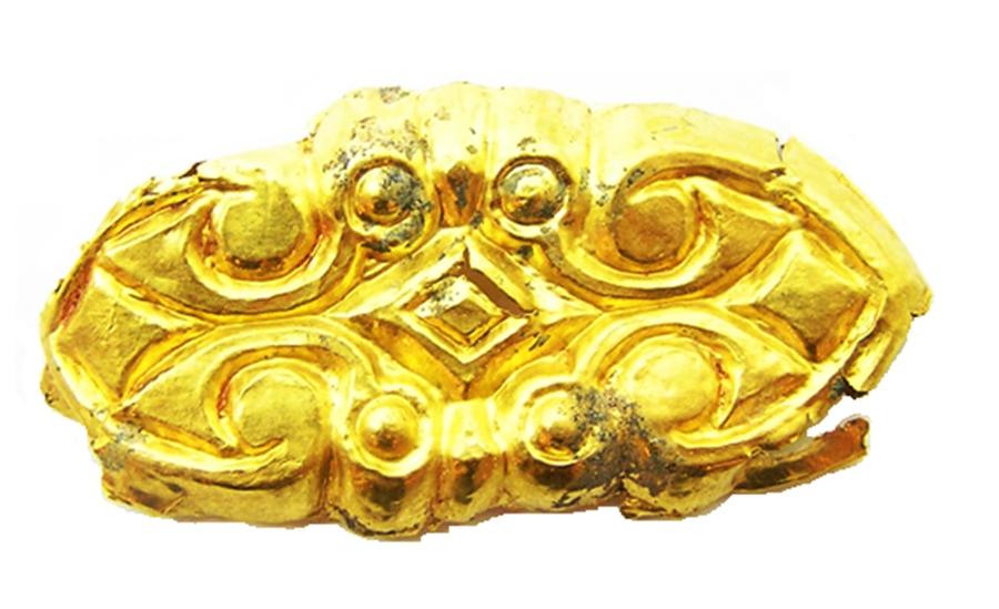 Ancient Scythian Greek Gold Appliqué Repoussé Design