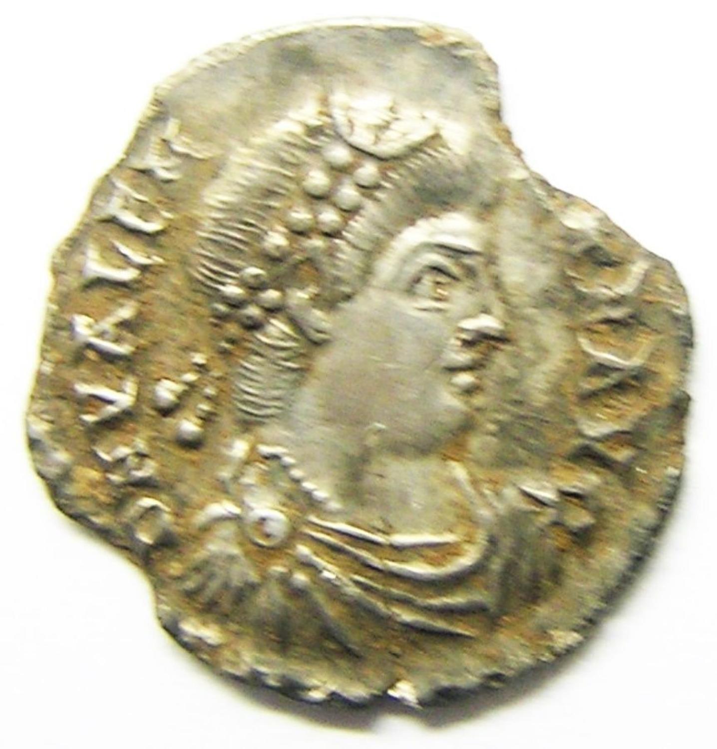 Roman Silver Siliqua of Emperor Valens Ex. Thruxton Hoard