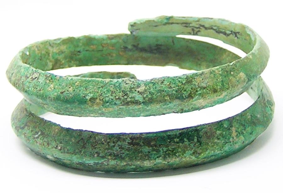Ancient Hallstatt Coiled Bronze Bracelet