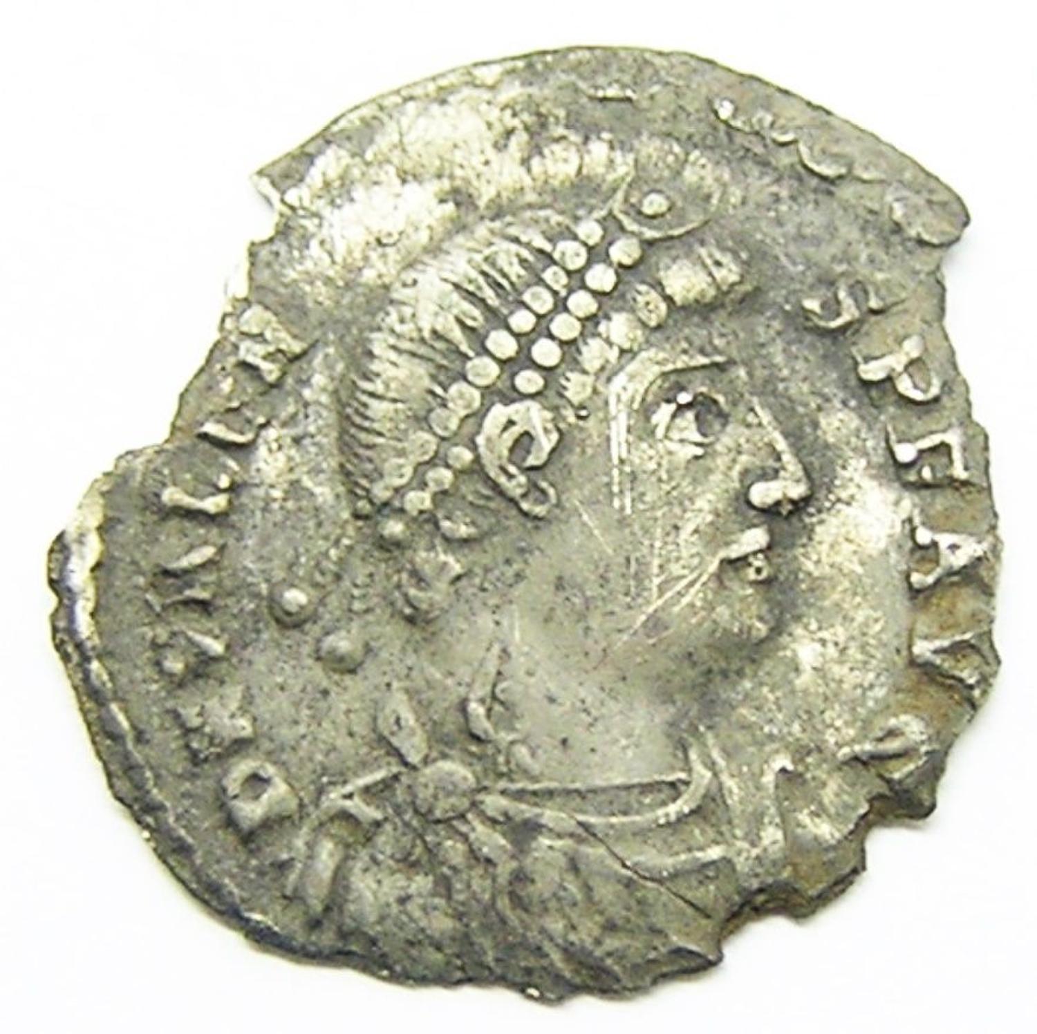 Roman Silver Siliqua of Emperor Valens Ex. Thruxton Hoard