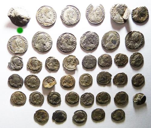 Roman Silver Miliarense of Emperor Gratian Ex. Thruxton Hoard