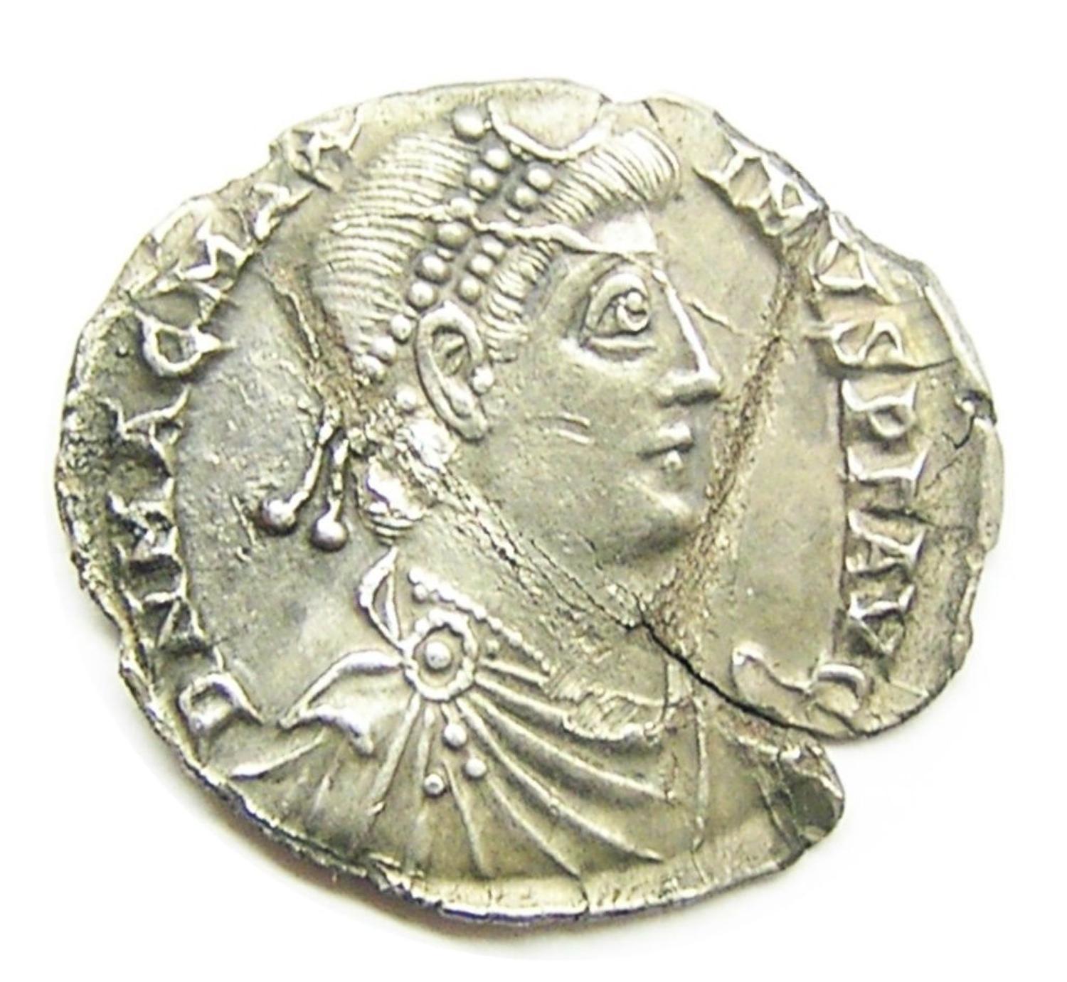 Roman Silver Miliarense of Magnus Maximus Ex. Thruxton Hoard