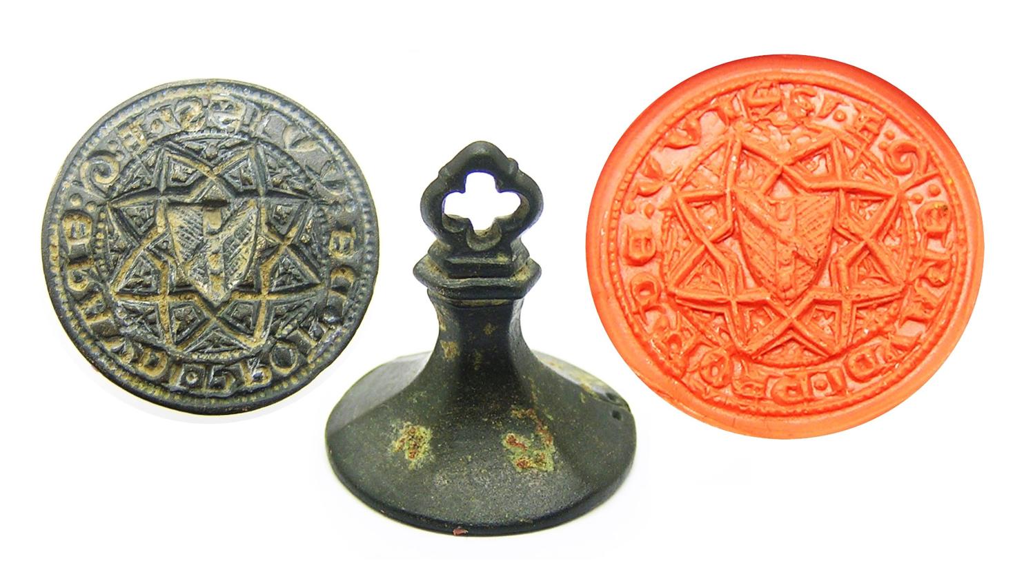 Exceptional Medieval Armorial Seal Matrice