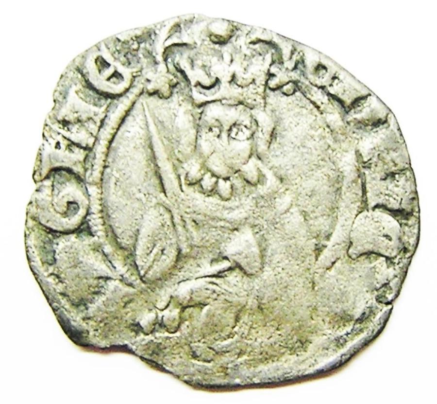 Medieval Anglo Gallic Silver Hardi d'Argent of King Henry IV - VI