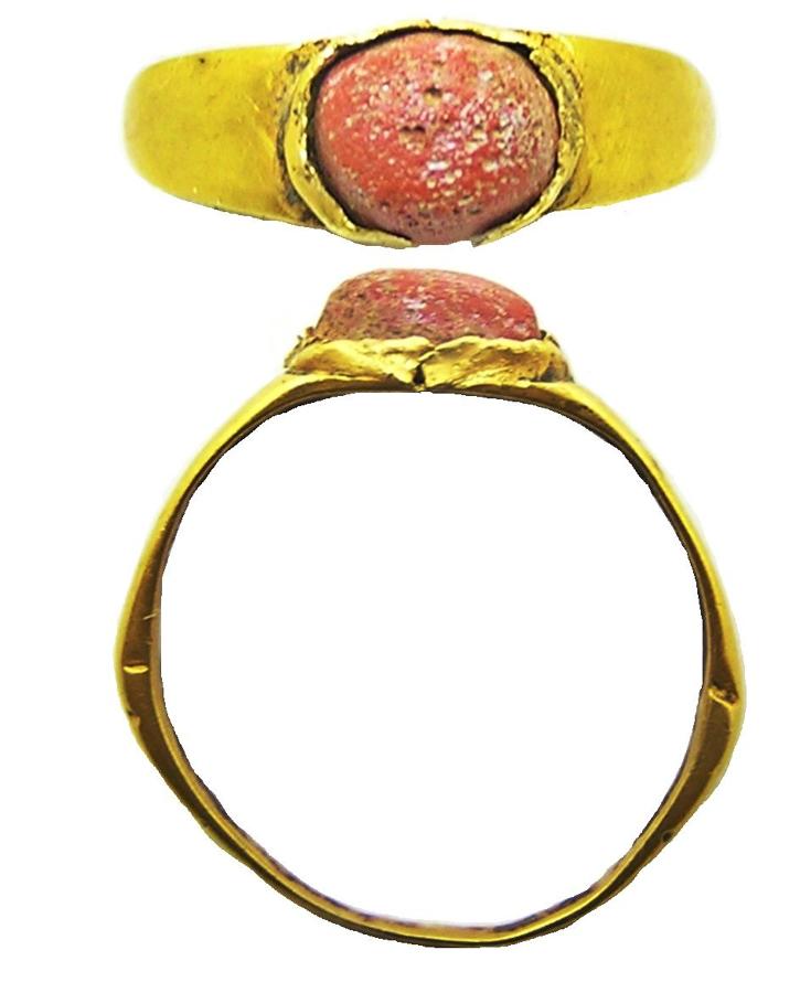 Roman gold finger ring Henig type VIII