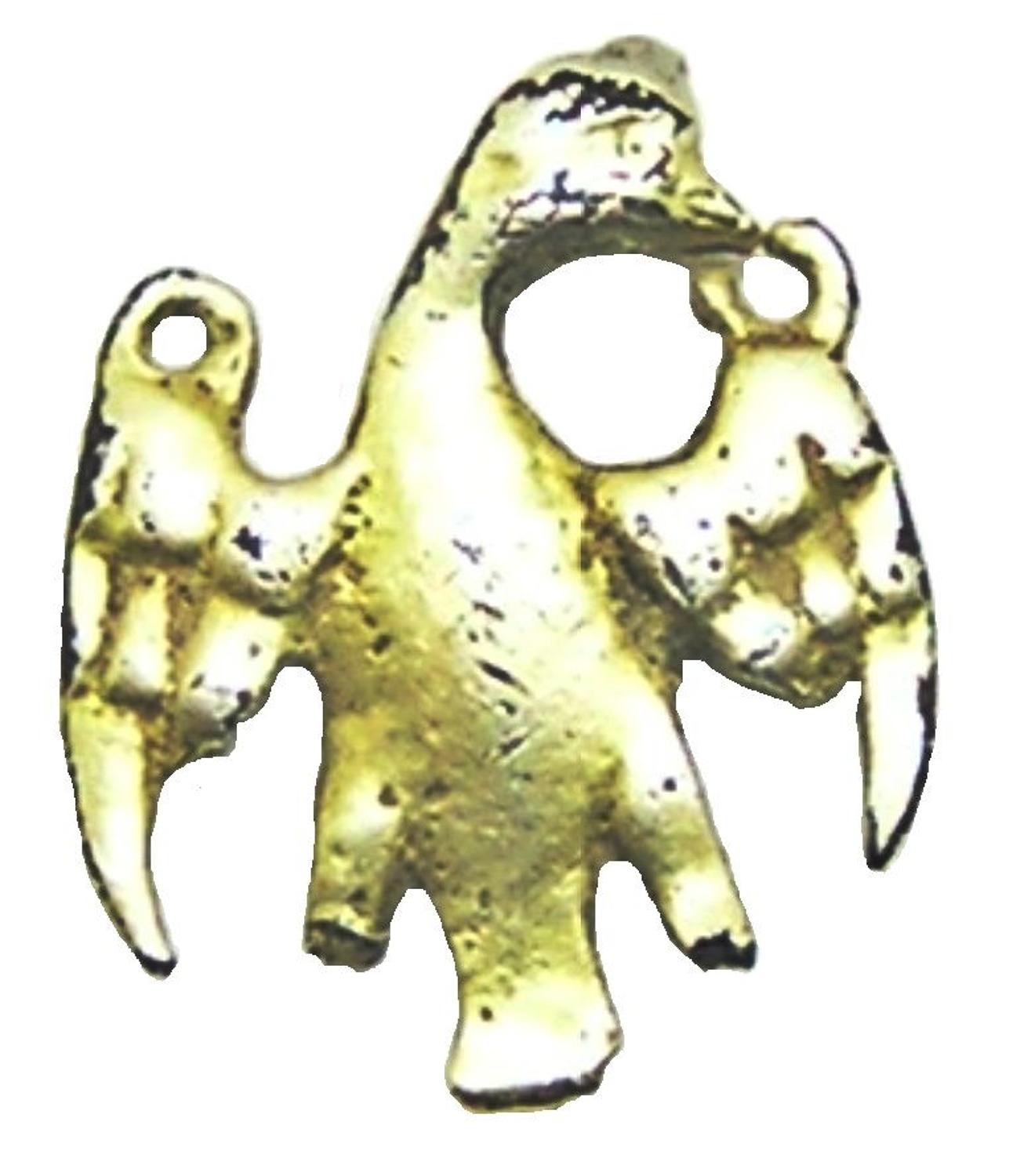 Medieval silver-gilt Falcon pendant