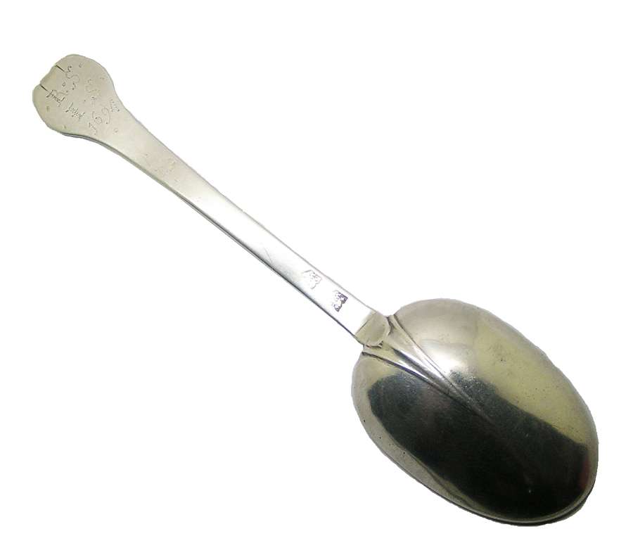 Rare William Gough III of Marlborough Provincial Silver Trefid Spoon