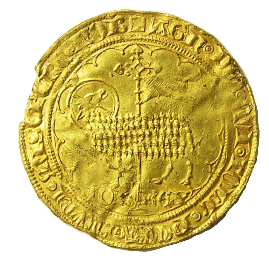 FRANCE: Medieval gold Agnel (mouton d’or) of King John II