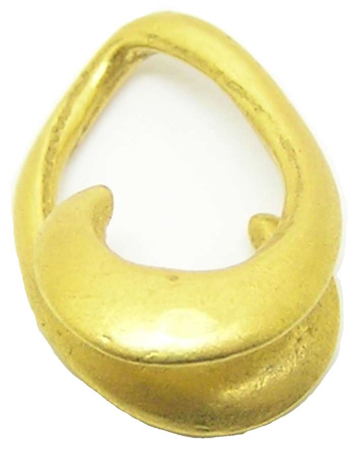 Middle Bronze Age Gold Lockenring Ring Money