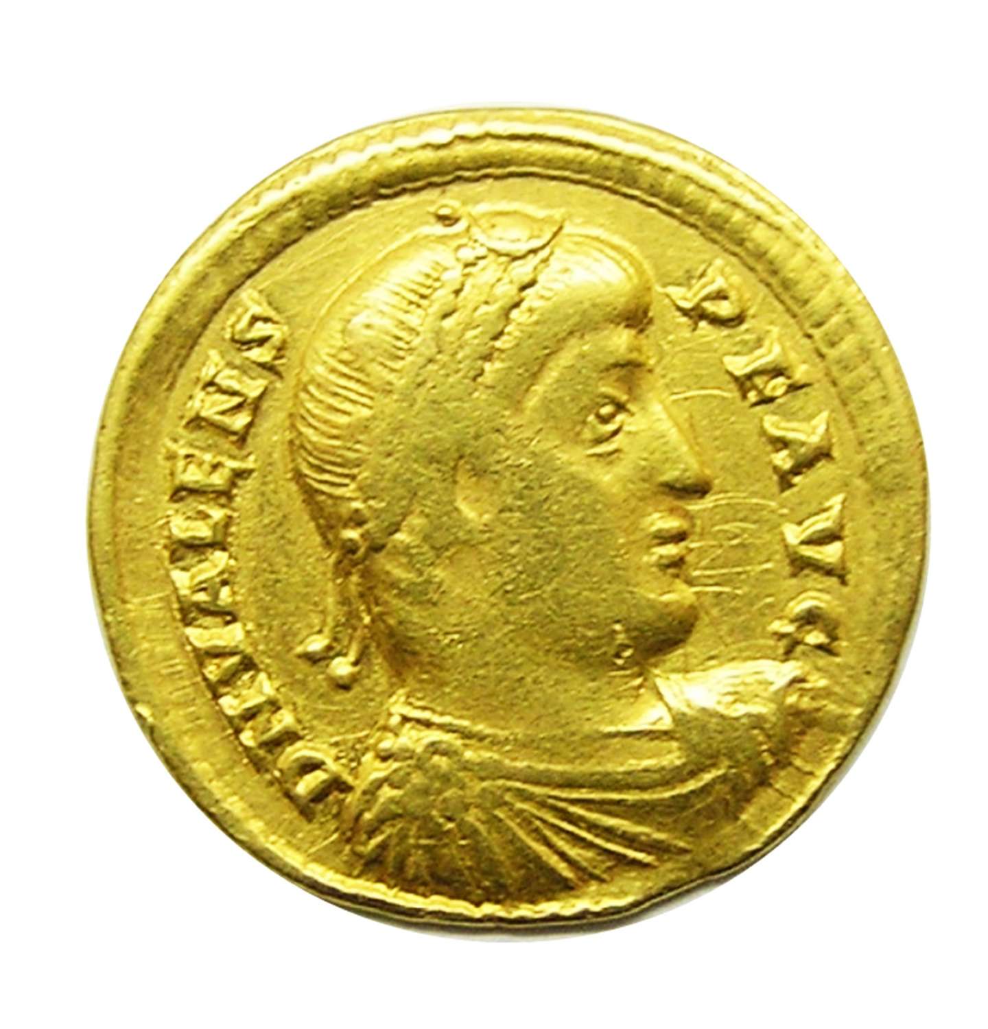 Roman Gold Solidus of Emperor Valens minted in Nicomedia