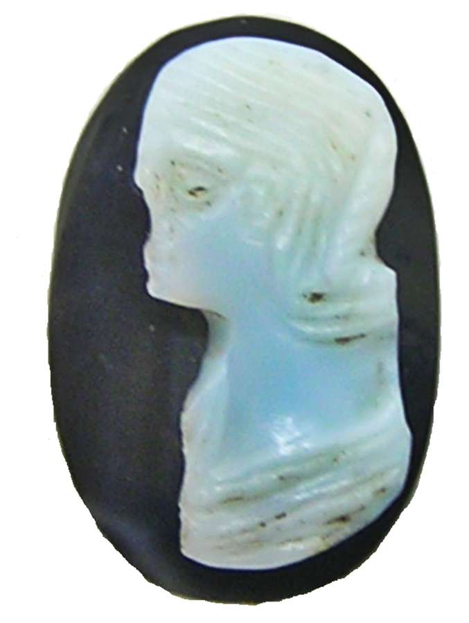 Roman onyx hardstone cameo of an empress