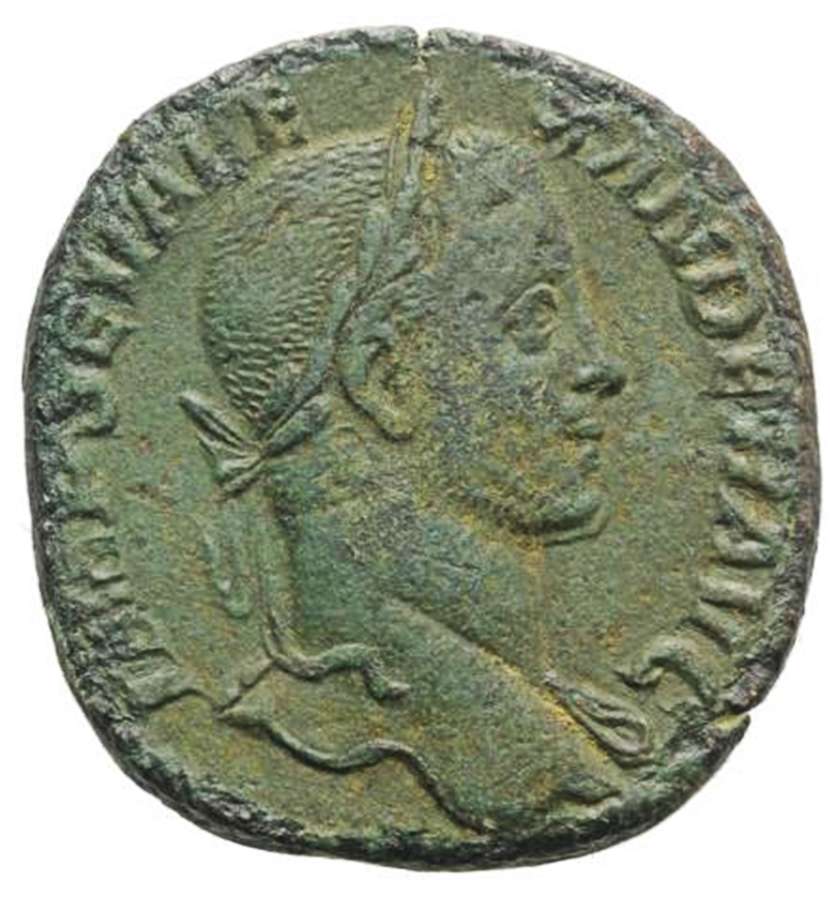 Ancient Roman Æ Sestertius of Emperor Severus Alexander