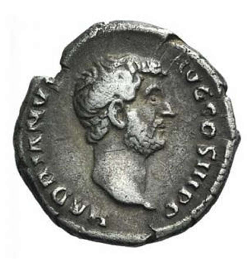 Ancient Roman Silver Denarius of Emperor Hadrian / to the Joy of Venus