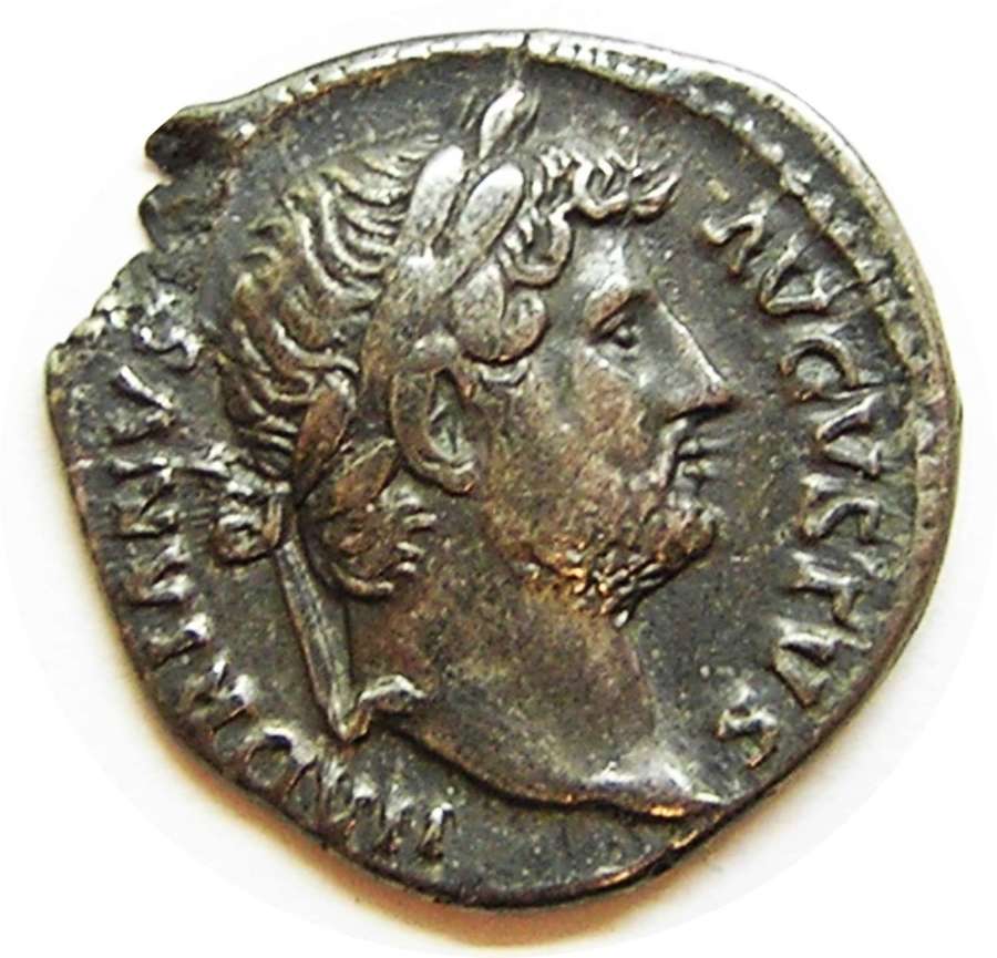 Ancient Roman Silver Denarius of Emperor Hadrian / Pudicitia