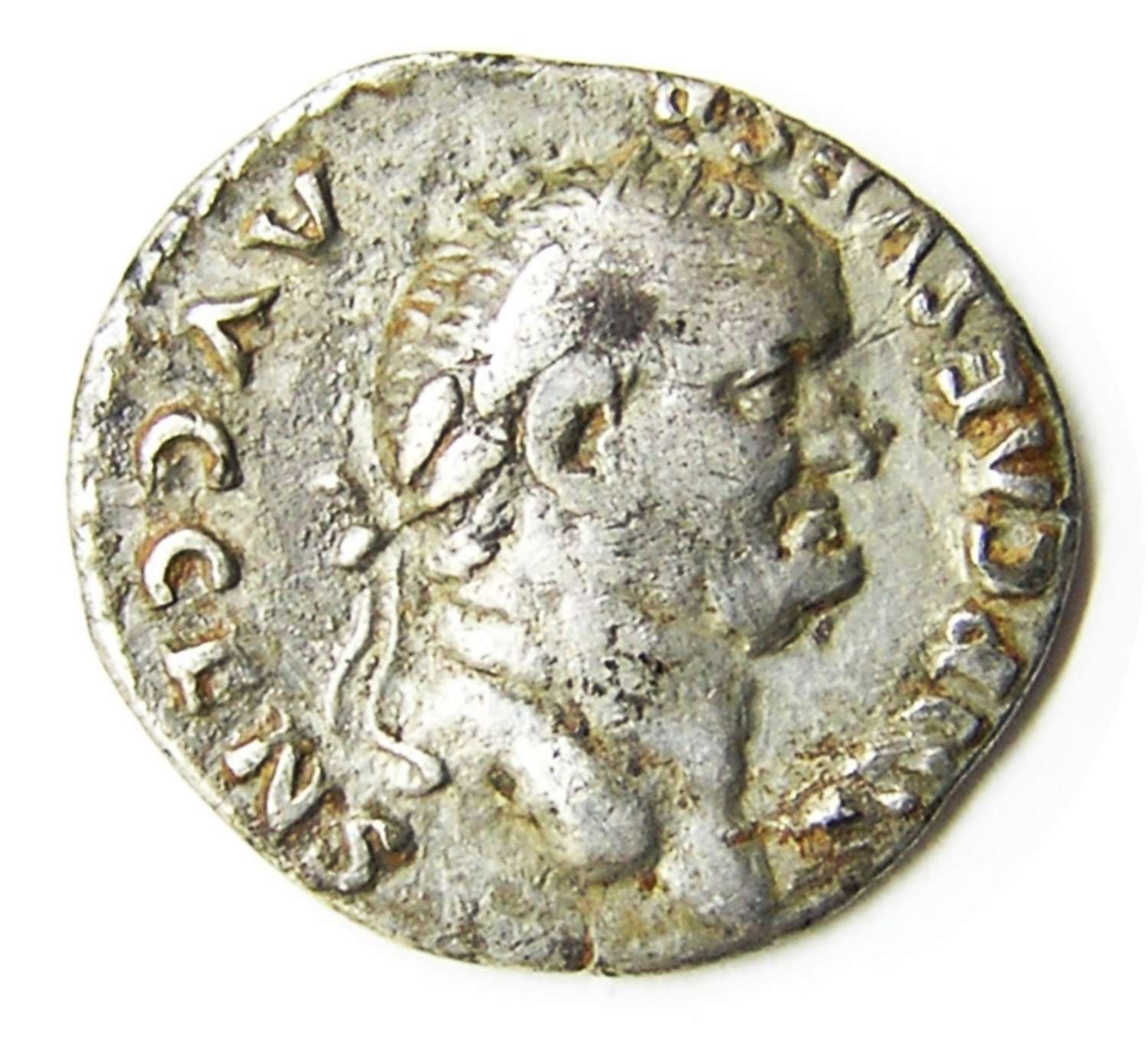 Ancient Roman Silver Denarius of Emperor Vespasian