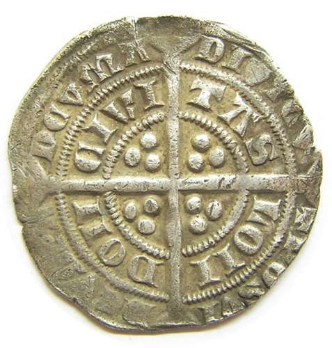 Medieval England silver groat of king Edward III London