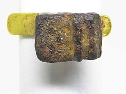 Ancient Roman gold casket Key ring RARE and precious!