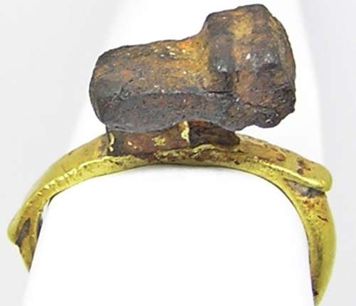 Ancient Roman gold casket Key ring RARE and precious!