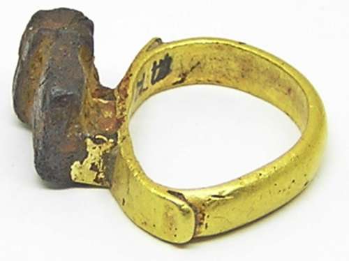 Ancient Roman gold casket Key ring RARE and precious!