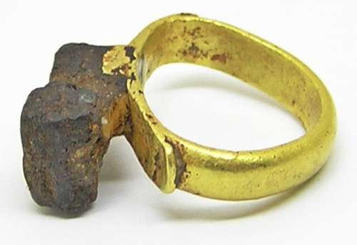 Ancient Roman gold casket Key ring RARE and precious!