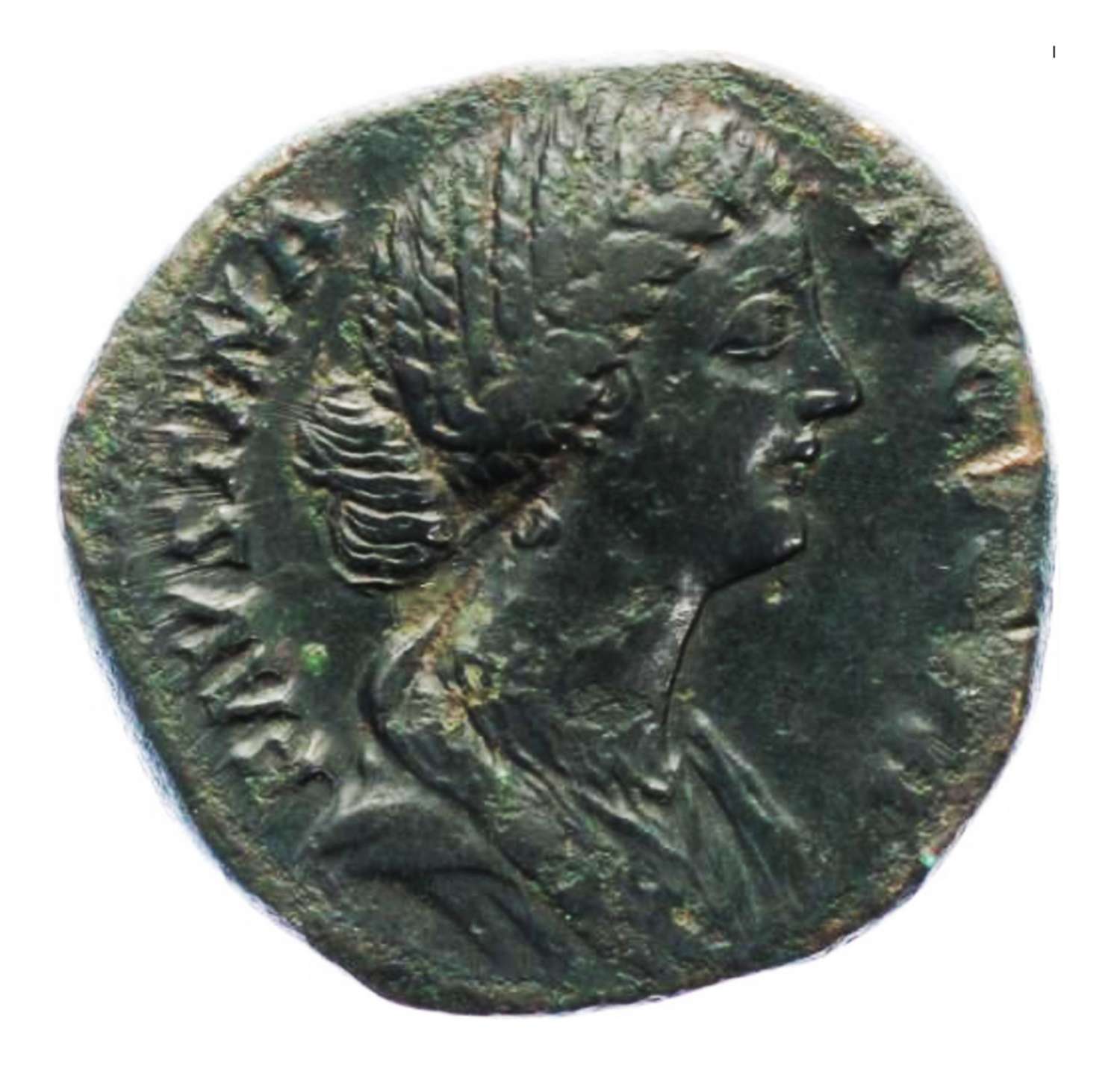 Ancient Roman Æ Sestertius empress Faustina II