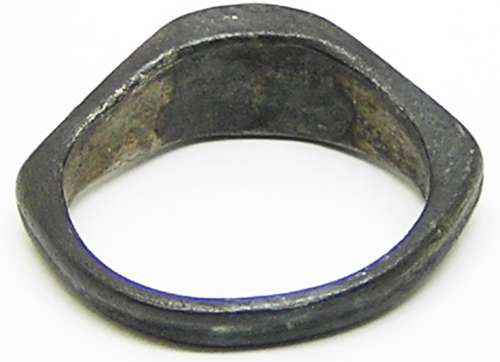 Ancient Roman silver finger ring Henig type VIII