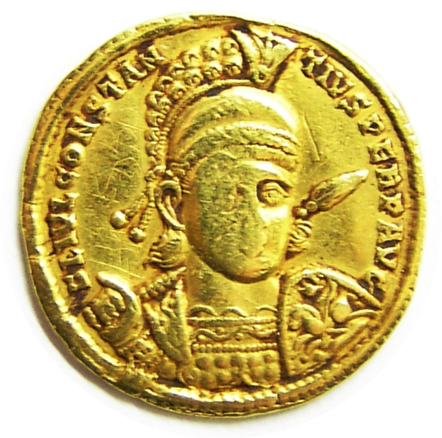 Roman Gold Solidus of Emperor Constantius II from the Sirmium mint