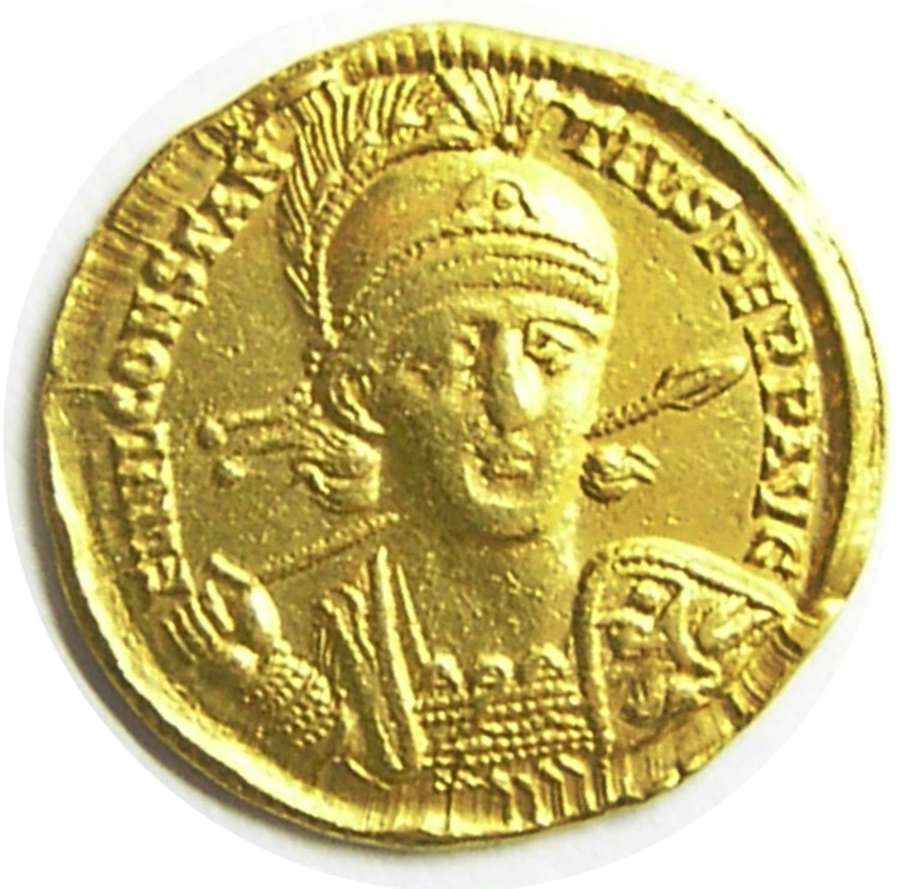 Roman Gold Solidus of Emperor Constantius II from the Nicomedia mint