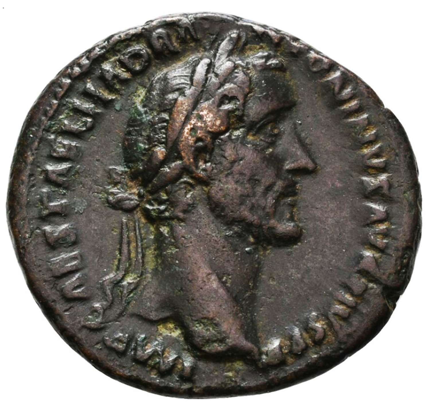 Ancient Roman Copper As of Emperor Antoninus Pius / Annona