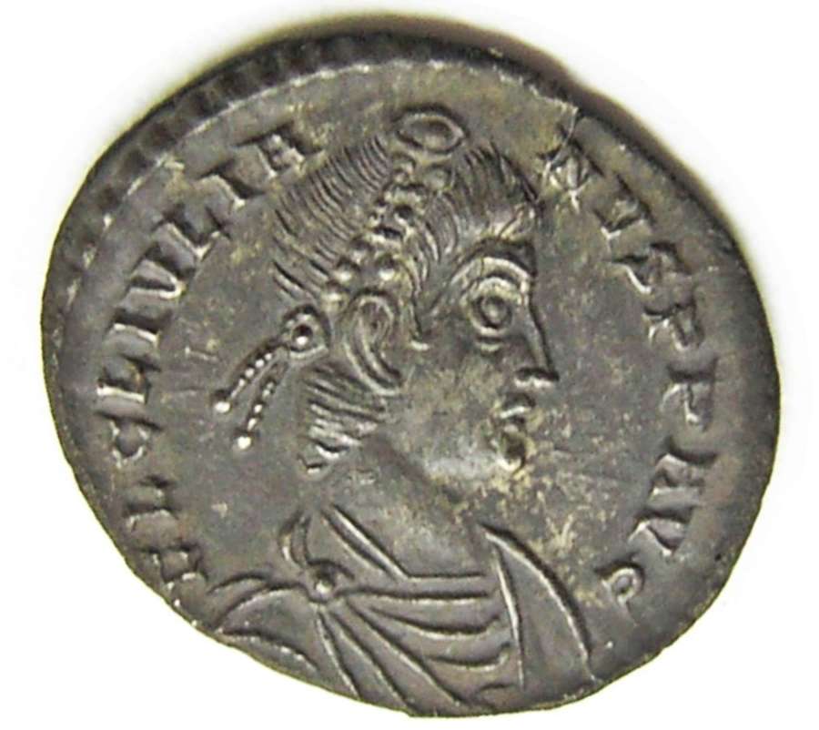 Ancient Roman Silver Siliqua of Julian II Struck at Lyons, France