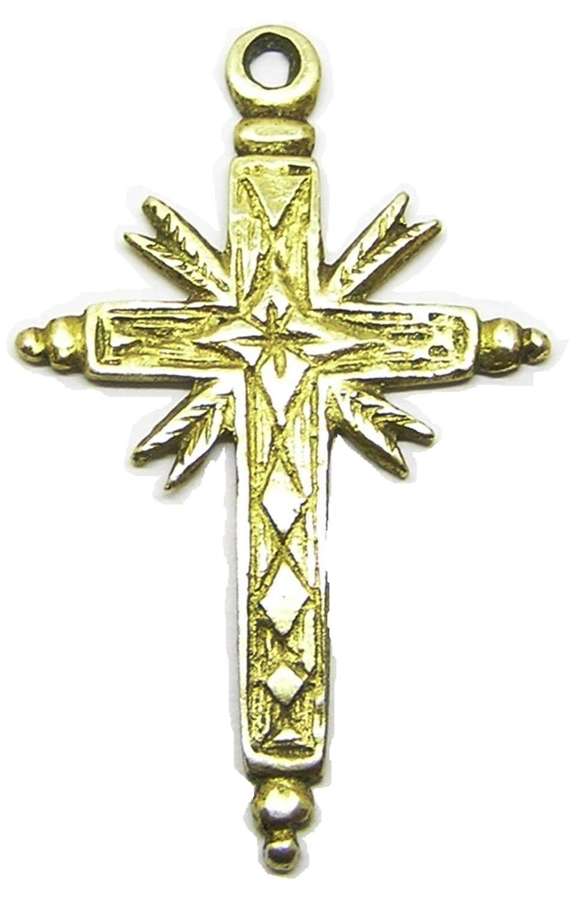 Renaissance silver-gilt cross pendant