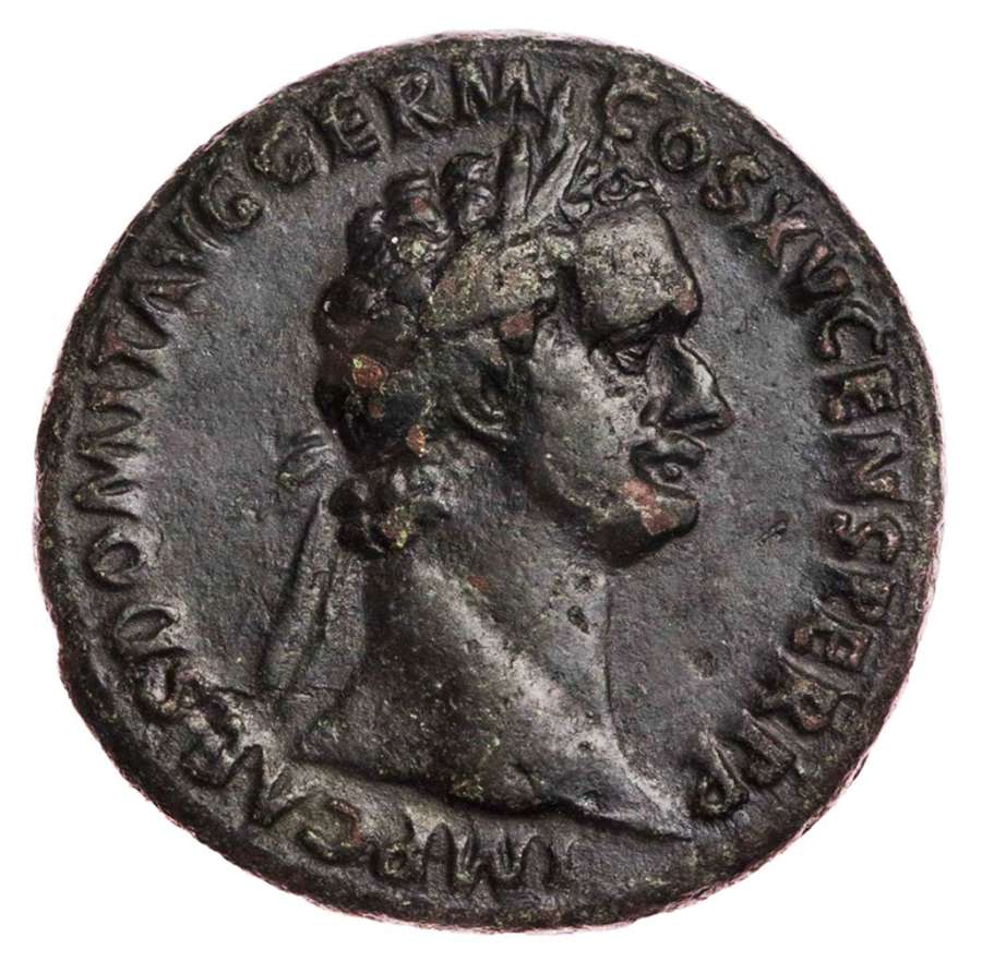 Ancient Roman Copper As of Emperor Domitian / Fortuna