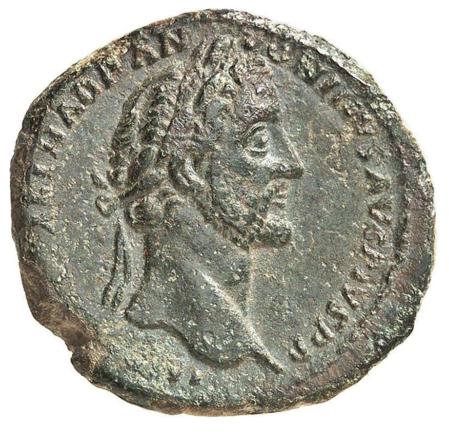 Ancient Roman Copper As of Emperor Antoninus Pius / Justice
