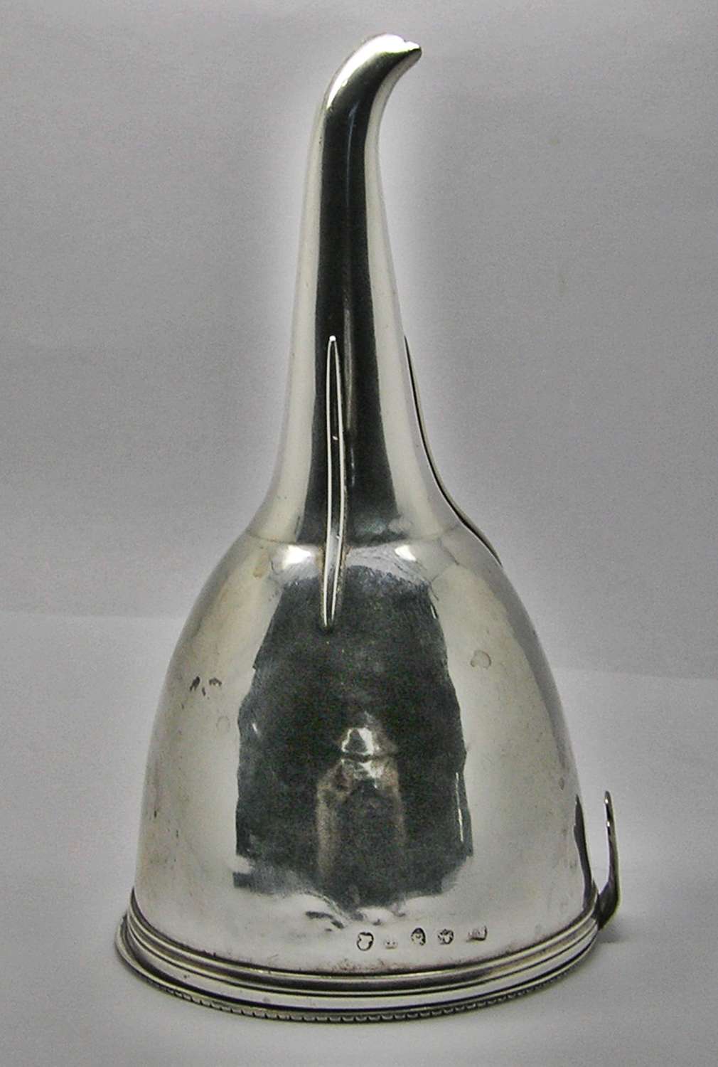 Georgian silver wine funnel William Pitts of London