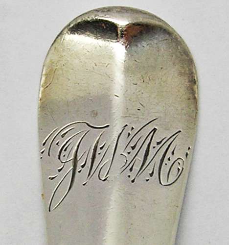 Rare Queen Anne Britannia Silver rat-tail dessert spoon Jacobite