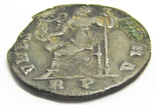Ancient Roman Silver Siliqua of Emperor Valentinian Rome Mint
