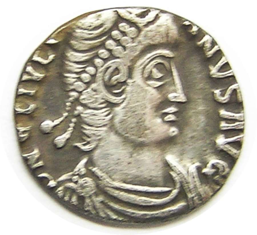 Ancient Roman Silver Siliqua of Julian II Struck at Arles, France