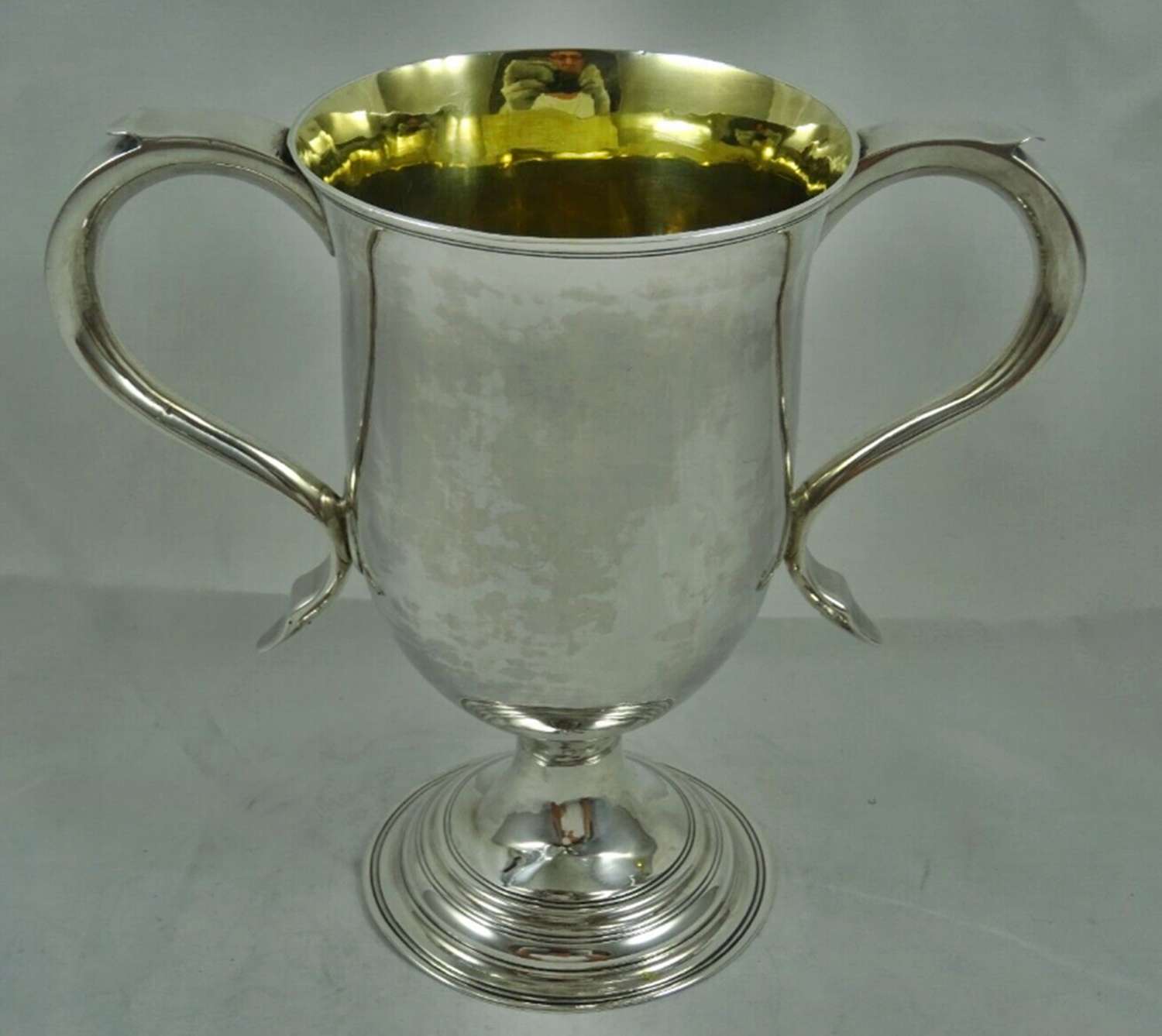 Georgian silver loving cup by Peter & Ann Bateman gilded interior