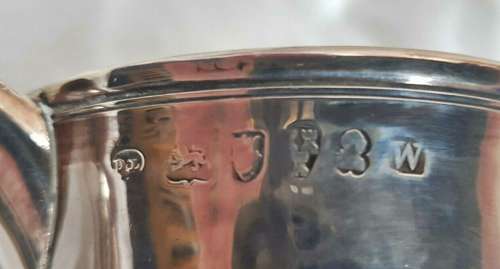 Georgian silver loving cup by Dorothy Langlands of Newcastle