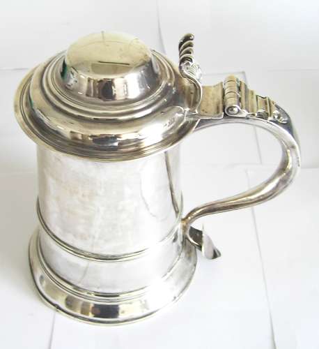 Georgian silver tankard by William & Robert Peaston of London