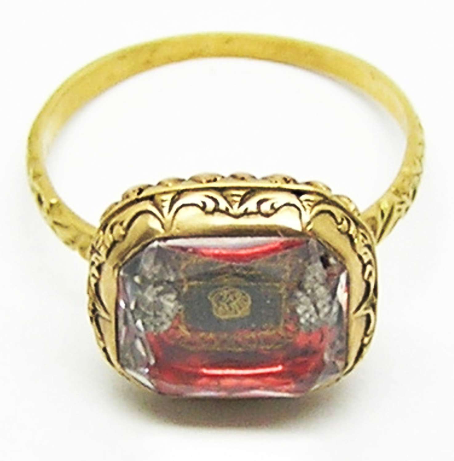 Queen Anne Stuart Crystal Memorial Ring