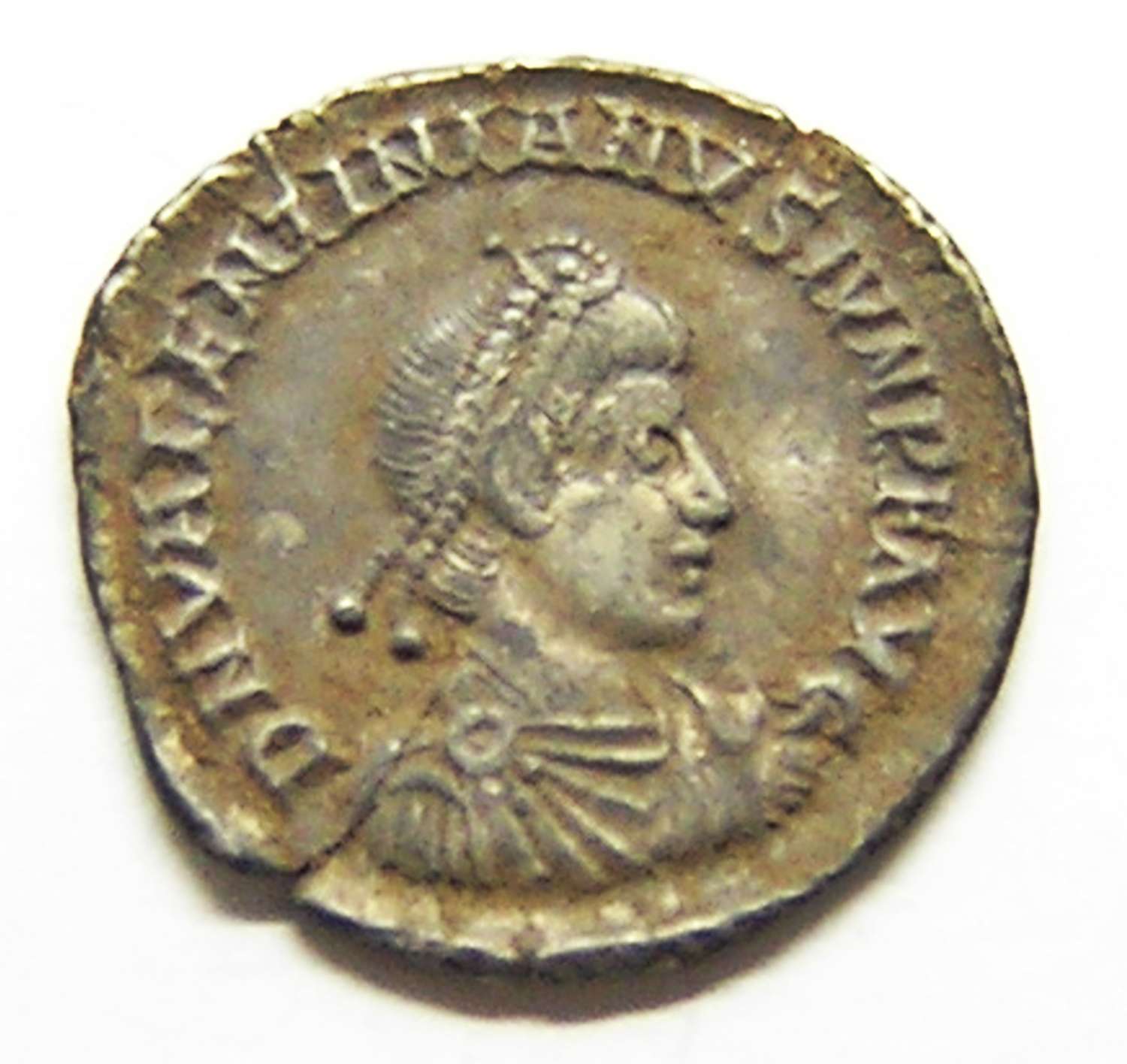 Roman silver Siliqua of Emperor Valentinian II Ex. Thruxton Hoard