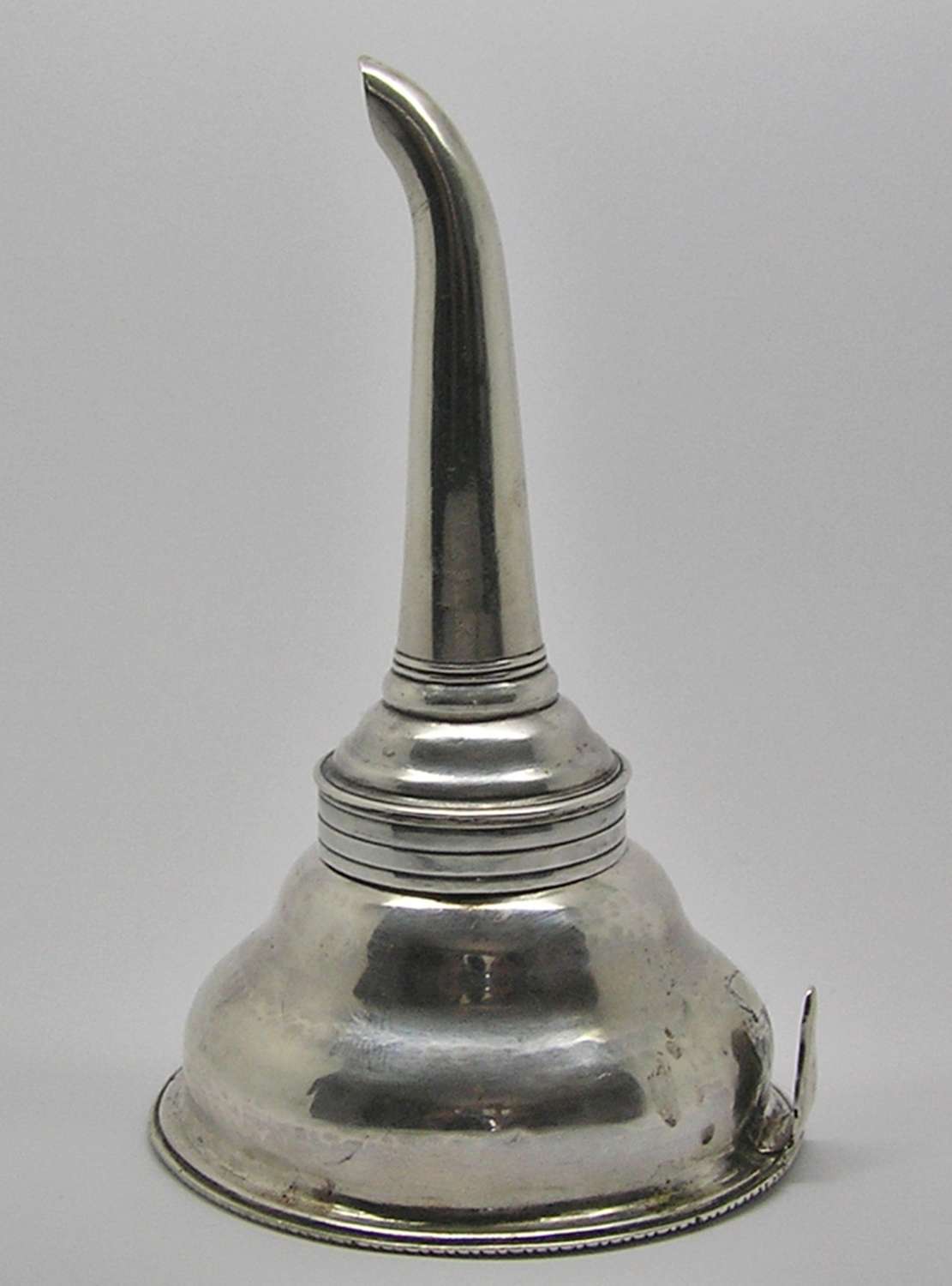 Georgian silver wine funnel by William Skeen of London