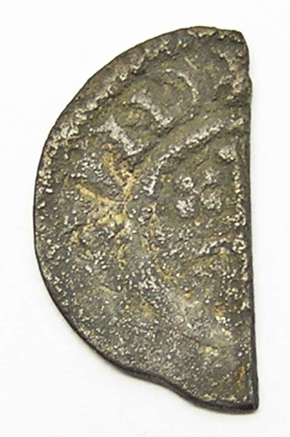 Medieval silver halfpenny of King John London