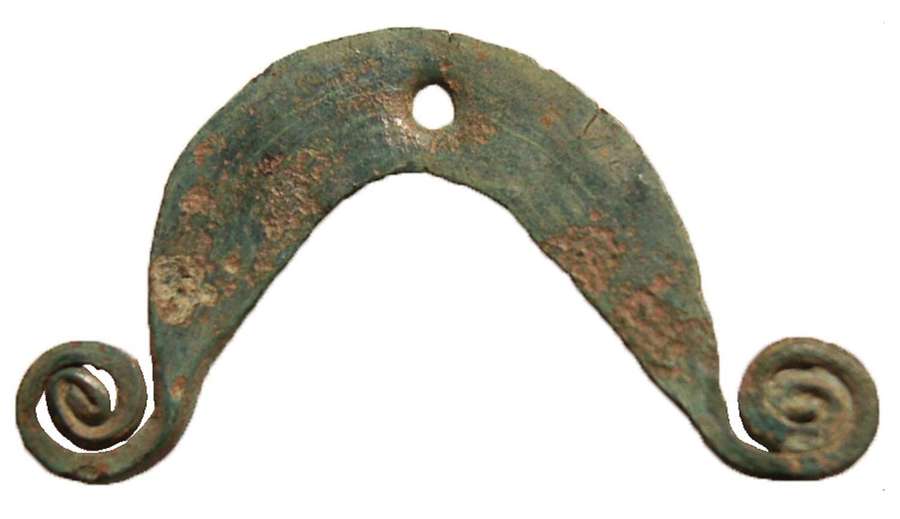 Bronze Age Moustache Shaped Pendant Amulet