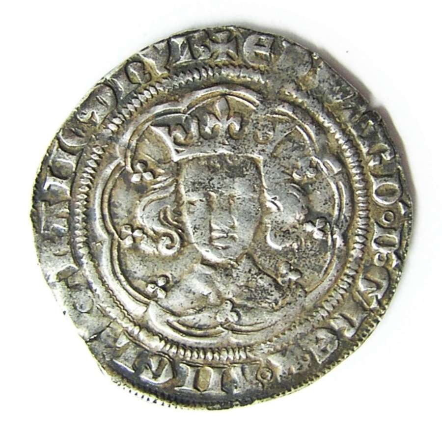 Medieval silver Groat of king Edward III London