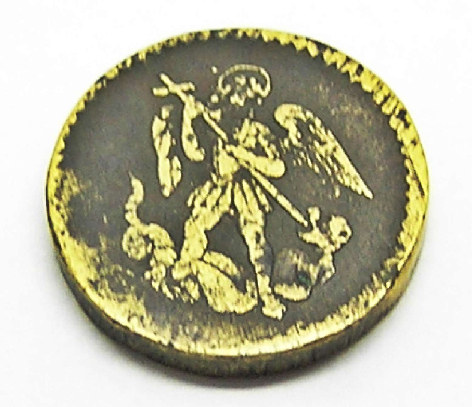 Gold Angel coin weight King Charles I
