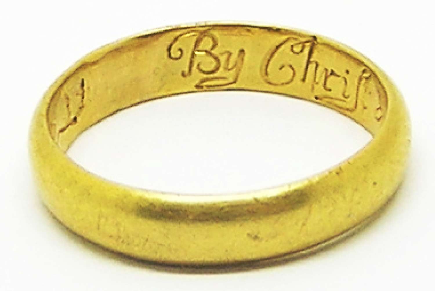Georgian gold posy ring 
